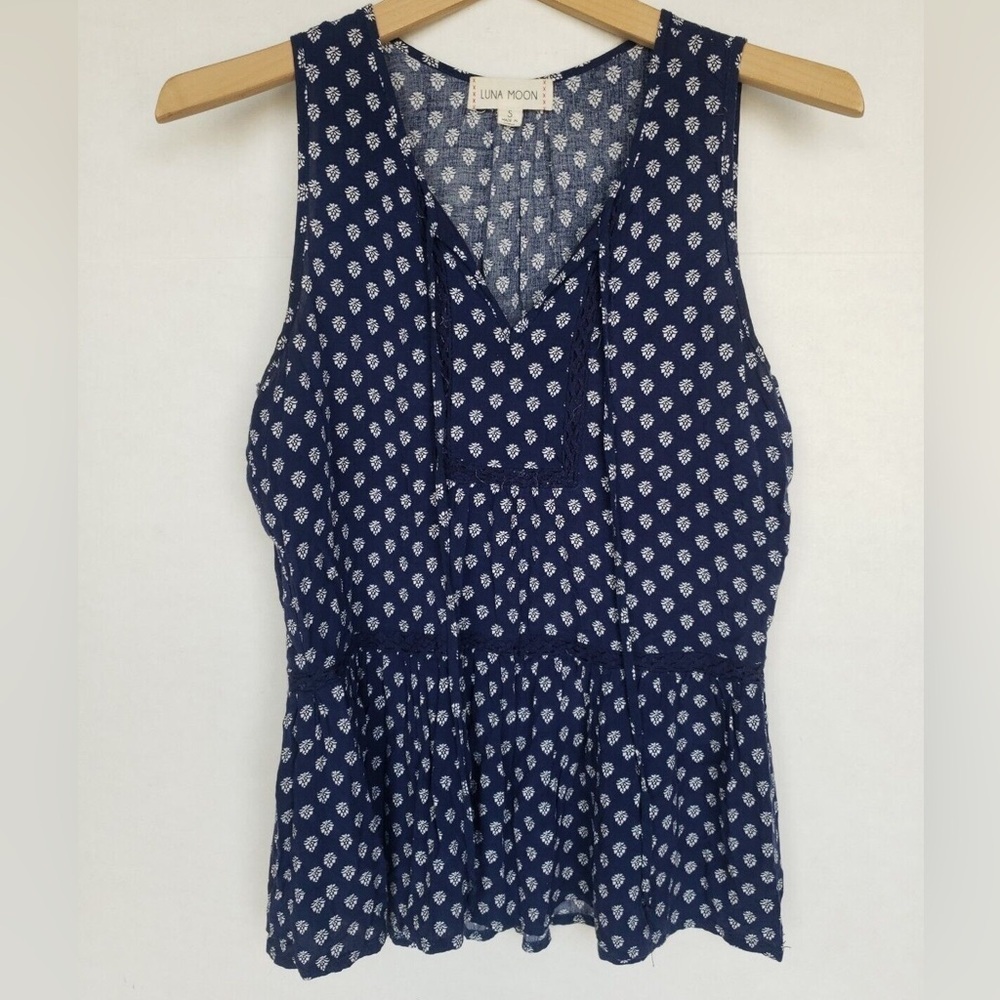 Luna Moon blue feminine top